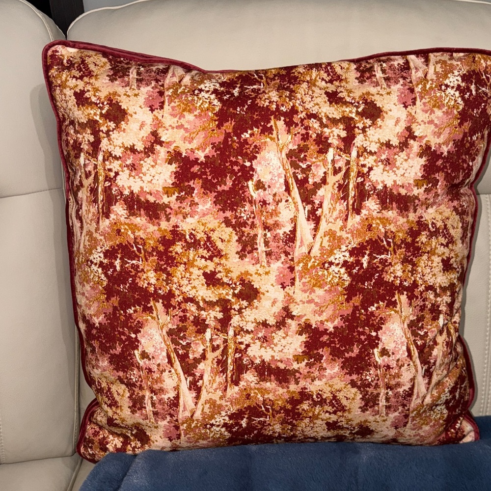 Studio McGee Floral forest Velvet Pillow 24x24 BNWOT
